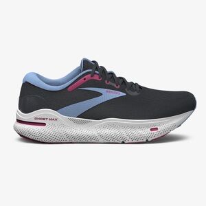 Brooks Ghost Max Women's Running Shoe — Black, Light Blue & Pink Accent